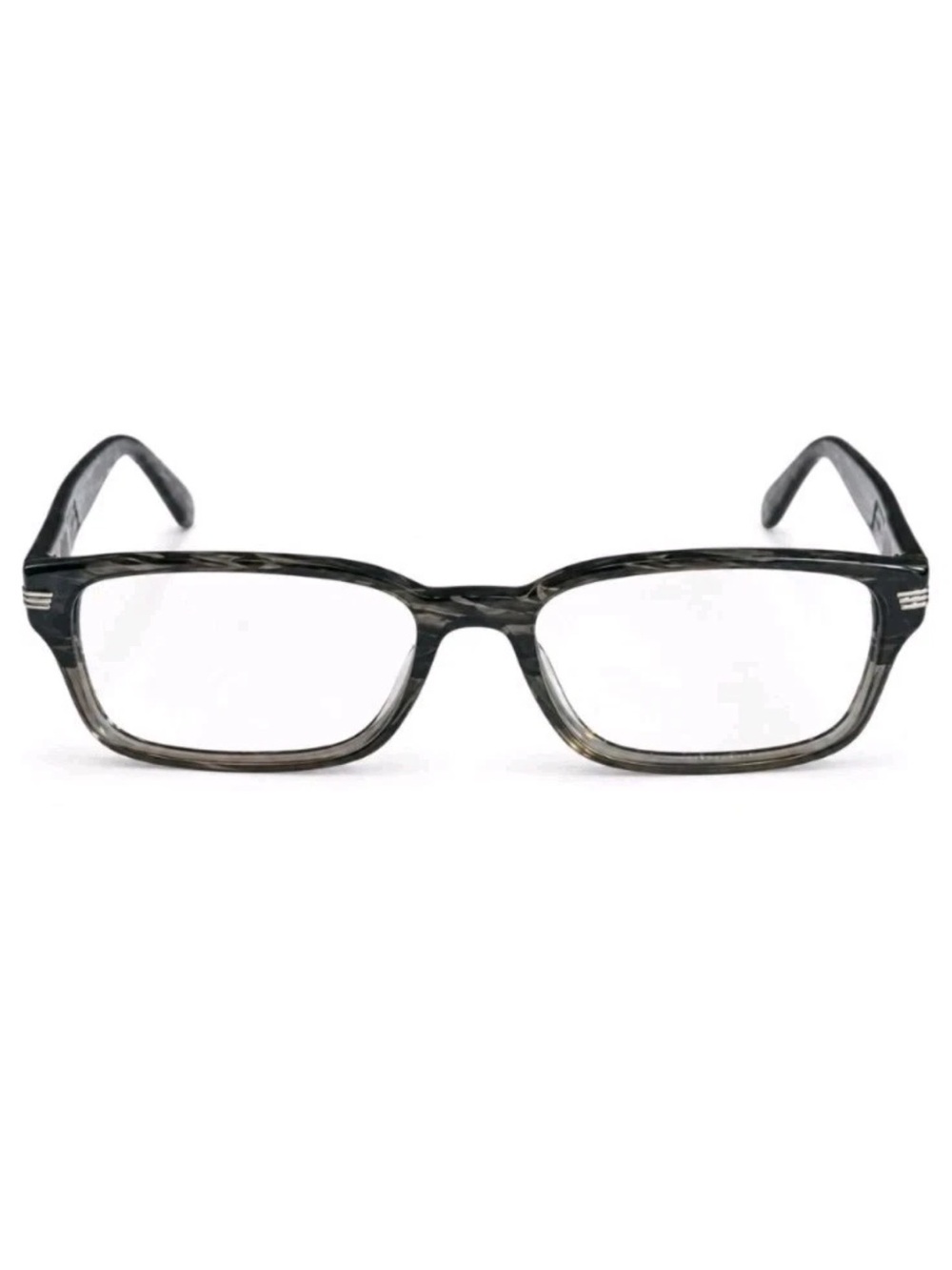 Oliver Peoples Men's Rectangular Marble-Pattern Gray Eyeglasses